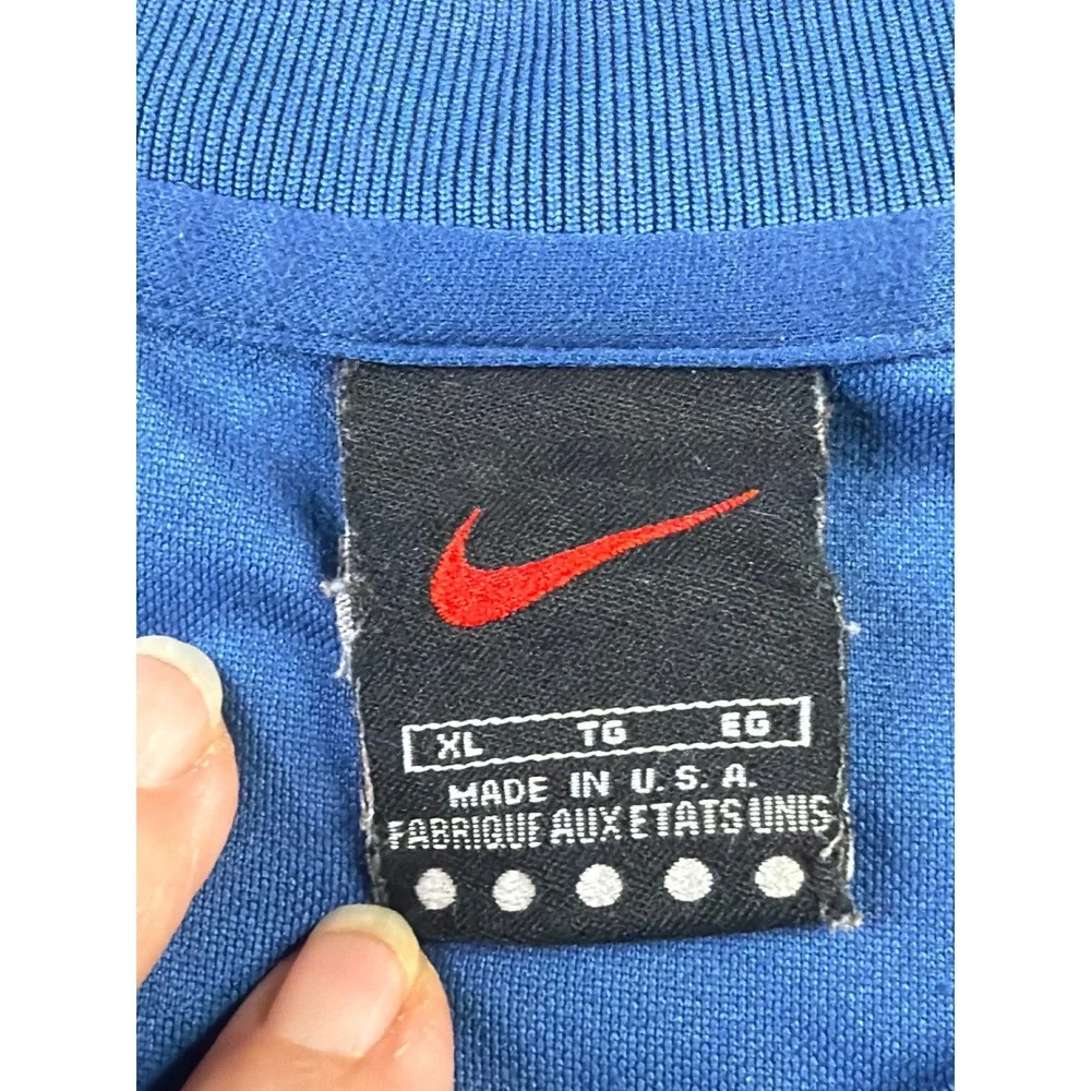 Vintage Nike Alpha Project Gym Shirt Mens XL Blue Made in USA Swoosh Y2K